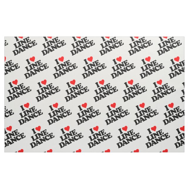 I LIEBE-LINIE TANZ STOFF (Fat Quarter (45,7 x 55,9 cm))