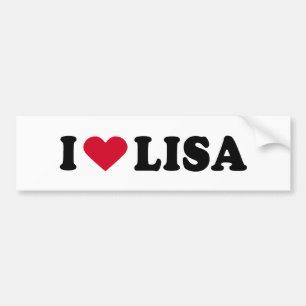 I LIEBE LISA AUTOAUFKLEBER
