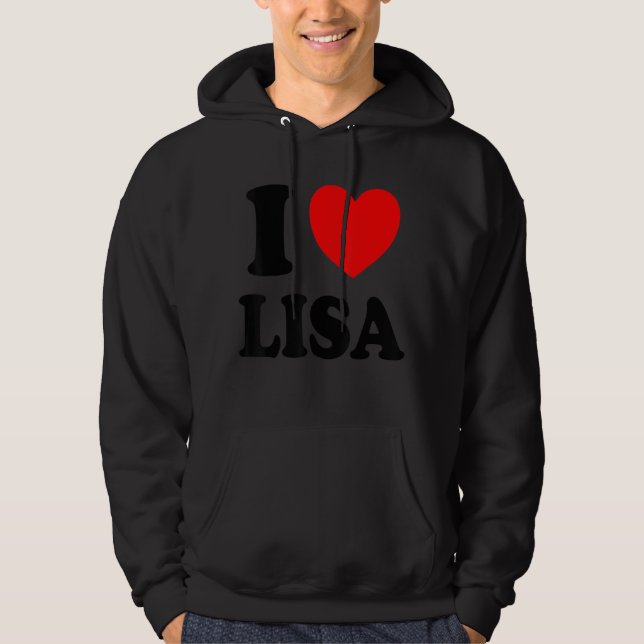 I Liebe Lisa Hoodie (Vorderseite)