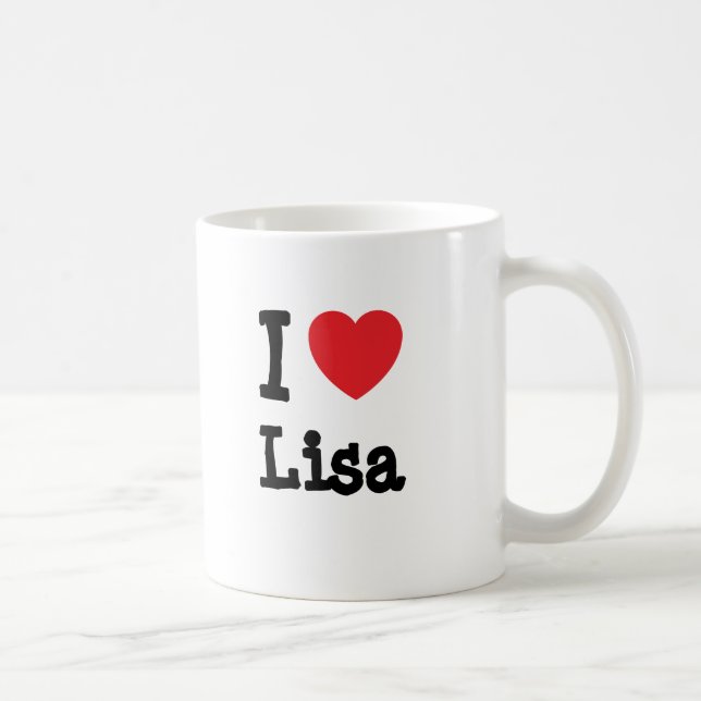 I Liebe Lisa T - Shirt Kaffeetasse (Rechts)