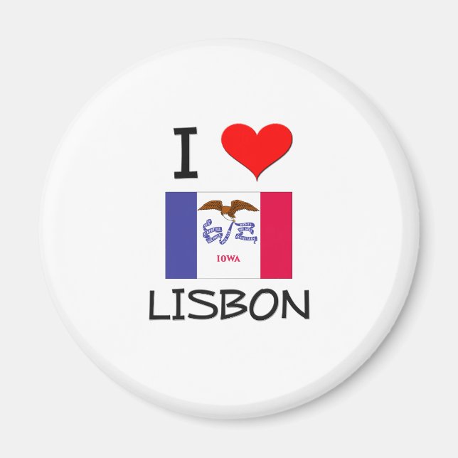 I Liebe LISBON Iowa Magnet (Vorne)