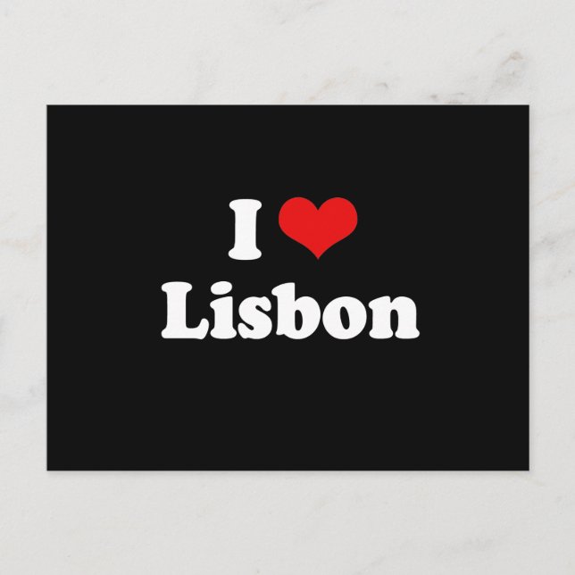 I LIEBE LISBON POSTKARTE (Vorderseite)