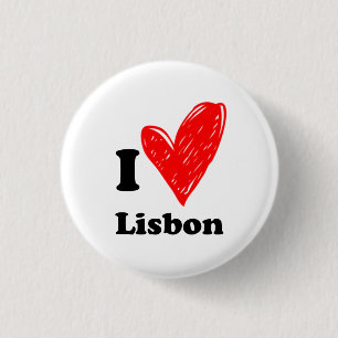 I Liebe Lissabon Button