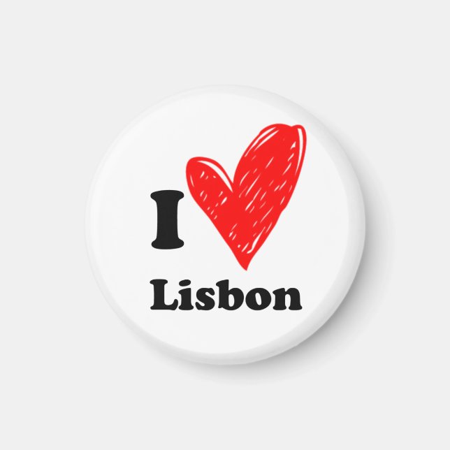 I Liebe Lissabon Magnet (Vorne)