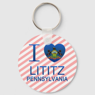 I Liebe Lititz, PA Schlüsselanhänger