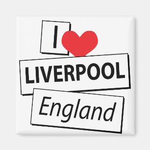 I Liebe Liverpool England Magnet