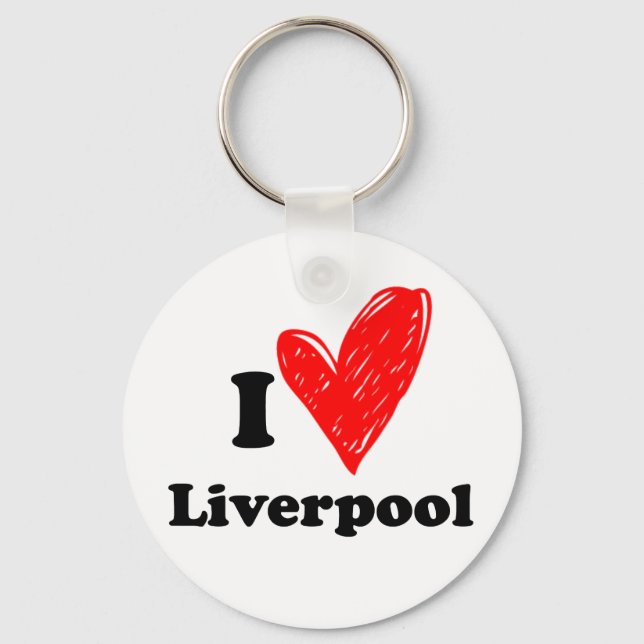 I Liebe Liverpool Schlüsselanhänger (Vorderseite)