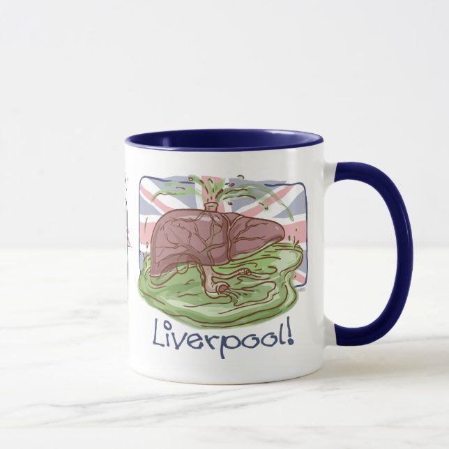 I Liebe Liverpool Spaß Tasse (Rechts)