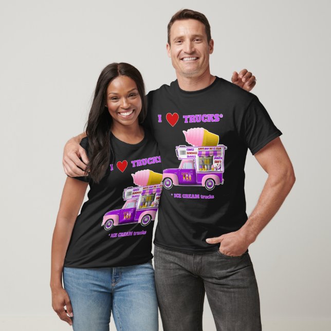 I Liebe LKW (ICE CREAM Trucks) T - Shirt (Unisex)
