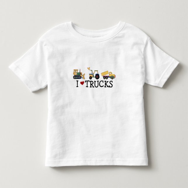 I Liebe LKW T - Shirt und Geschenke (Vorderseite)