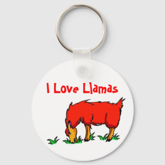 I Liebe Llamas Schlüsselanhänger