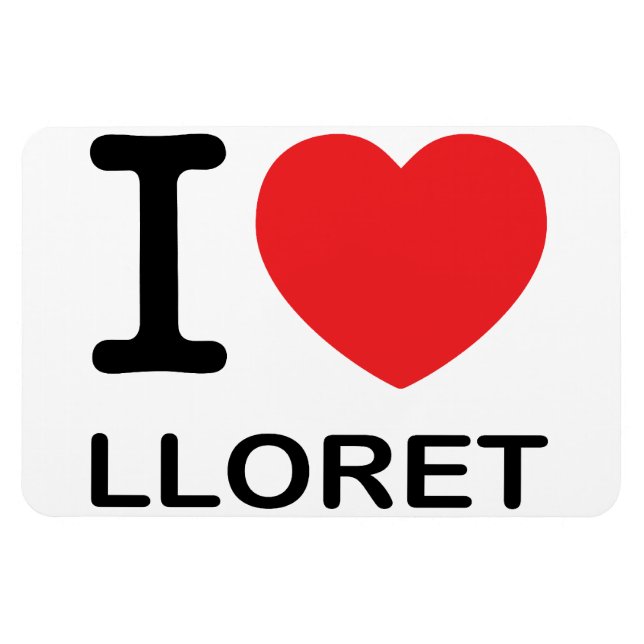 I Liebe Lloret - Flexible Magnet (Horizontal)