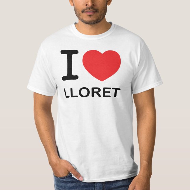 I Liebe Lloret - grundlegender T - Shirt (Vorderseite)
