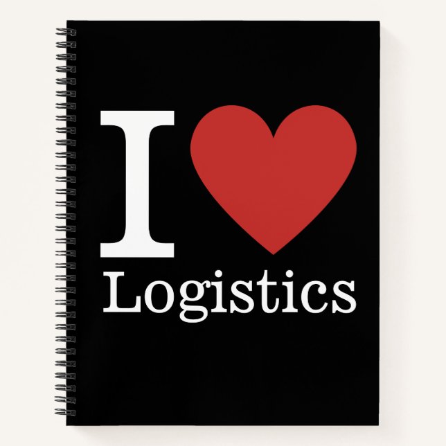 I ❤️ Liebe Logistik - Logistik-Abteilung NOTEBOOK Notizbuch (Vorderseite)