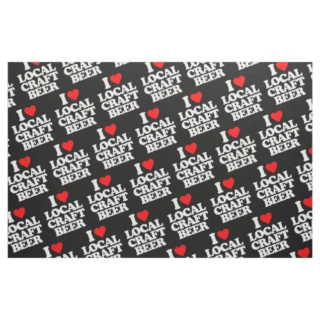 I LIEBE-LOKALES HANDWERKS-BIER STOFF (Fat Quarter (45,7 x 55,9 cm))