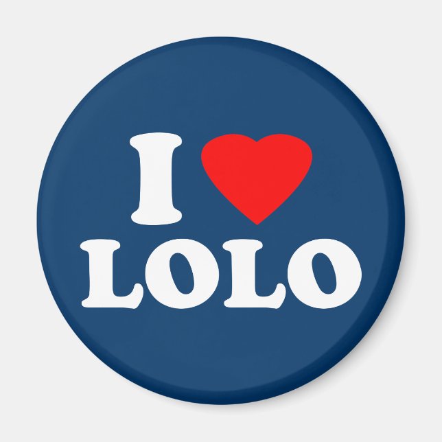 I Liebe Lolo Magnet (Vorne)