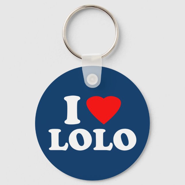 I Liebe Lolo Schlüsselanhänger (Vorderseite)