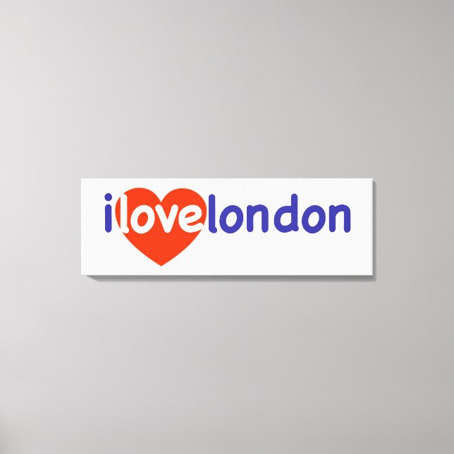 I Liebe London Leinwanddruck (Vorderseite)