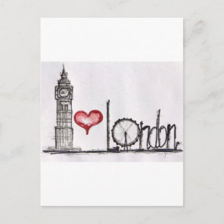 I Liebe London Postkarte
