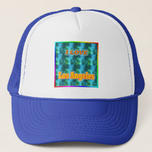 I LIEBE Los Angeles 16 Palms Hat Truckerkappe