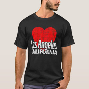 I Liebe Los Angeles California Retro Big Heart LA  T-Shirt