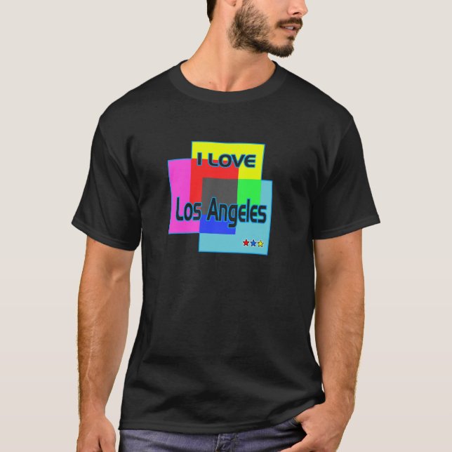 "I LIEBE Los Angeles Coloring 2" Shirt (Vorderseite)