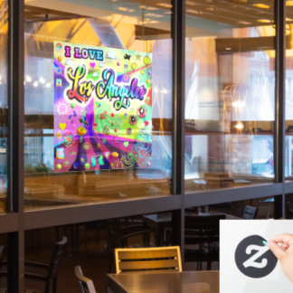 I LIEBE Los Angeles Cool Energy Window Cloning Fensteraufkleber