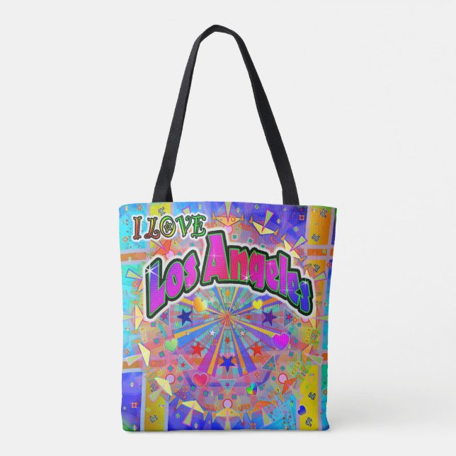 I LIEBE Los Angeles Cosmic Unity Toag Tasche (Rückseite)