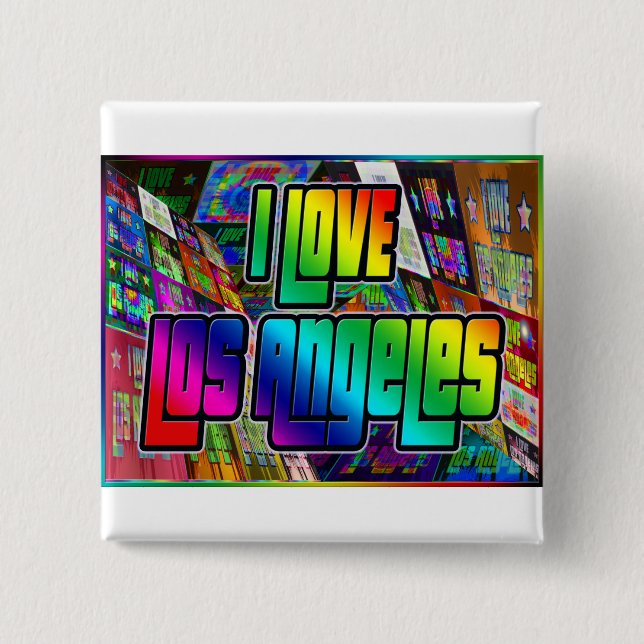 I LIEBE Los Angeles Drehung Button (Vorderseite)