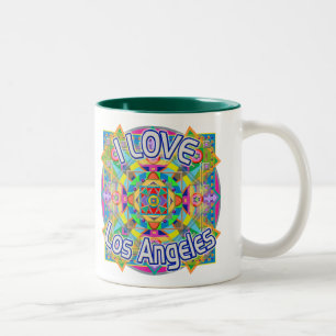 I LIEBE Los Angeles Happy Tasse