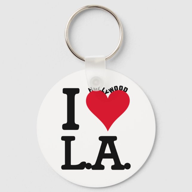 I LIEBE LOS ANGELES SCHLÜSSELANHÄNGER (Vorderseite)