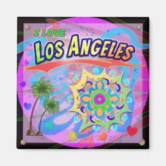 I LIEBE Los Angeles True Progress Magnet