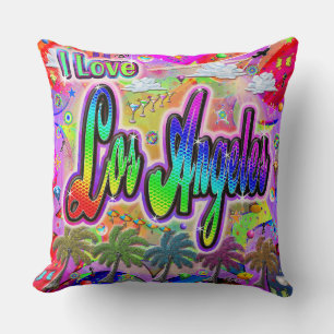 I LIEBE Los Angeles Vista Express Pillow Kissen