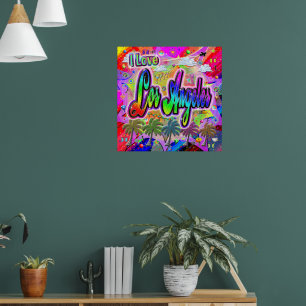 I LIEBE Los Angeles Vista Express Poster