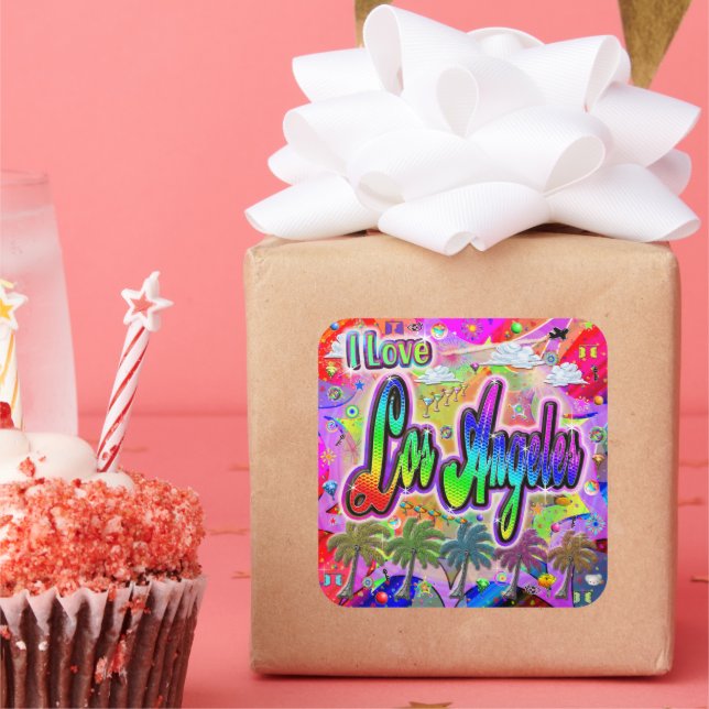 I LIEBE Los Angeles Vista Express Sticker (Party)