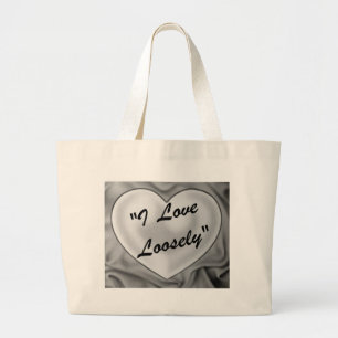 I Liebe lose Jumbo Stoffbeutel