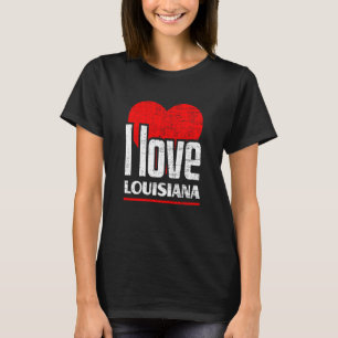 I Liebe Louisiana Best Zuhause Staat I Heart Louis T-Shirt