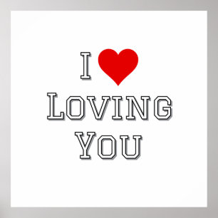 I Liebe Love Sie Romantische Valentine Typografie Poster