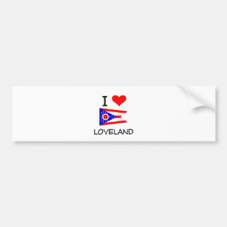 I Liebe Loveland Ohio Autoaufkleber