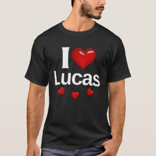 I Liebe Lucas Geschenk für Friend Fashion Design S T-Shirt