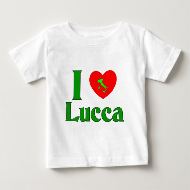 I Liebe Lucca Italien Baby T-shirt (Vorderseite)