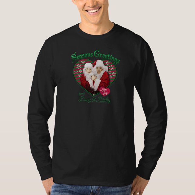 I Liebe Lucy Frohen Festtage T-Shirt (Vorderseite)