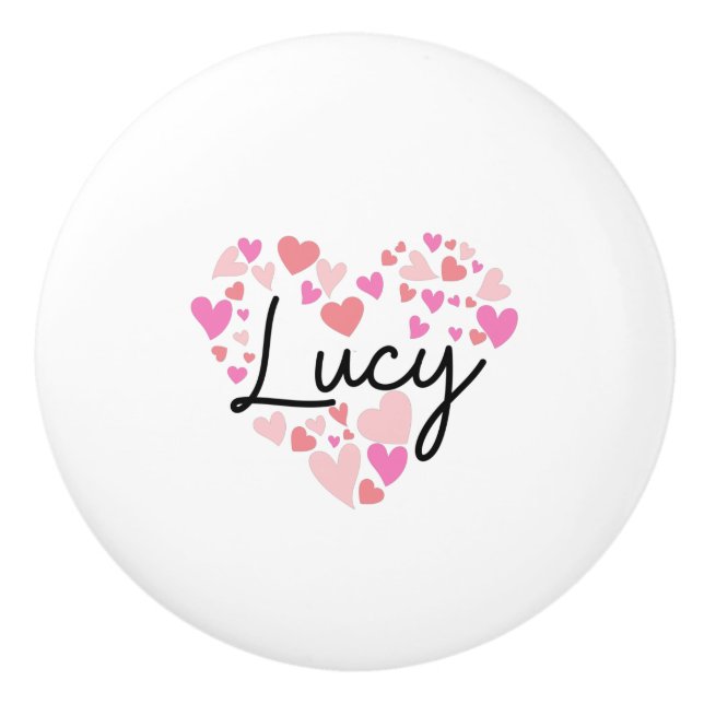 I Liebe Lucy Keramikknauf (Vorderseite)