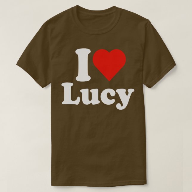 I Liebe Lucy Lucille Liebe T-Shirt 1 (Design vorne)