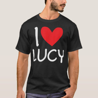 I Liebe Lucy Name Personalisiert Girl BESTE FREUND T-Shirt