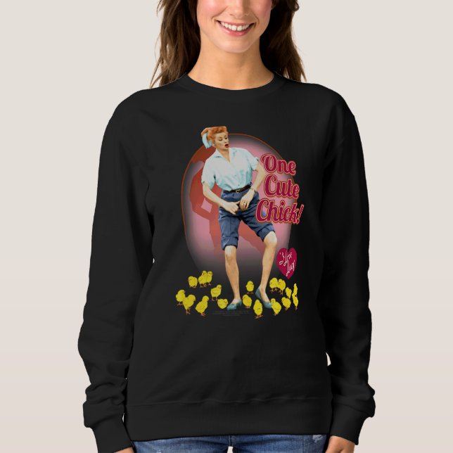 I Liebe Lucy Niedlich Chick Sweatshirt (Vorderseite)