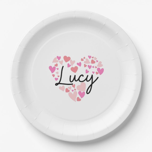 I Liebe Lucy Pappteller (Vorderseite)