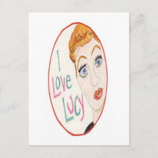I Liebe Lucy Postkarte