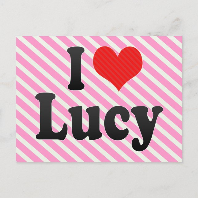 I Liebe Lucy Postkarte (Vorderseite)
