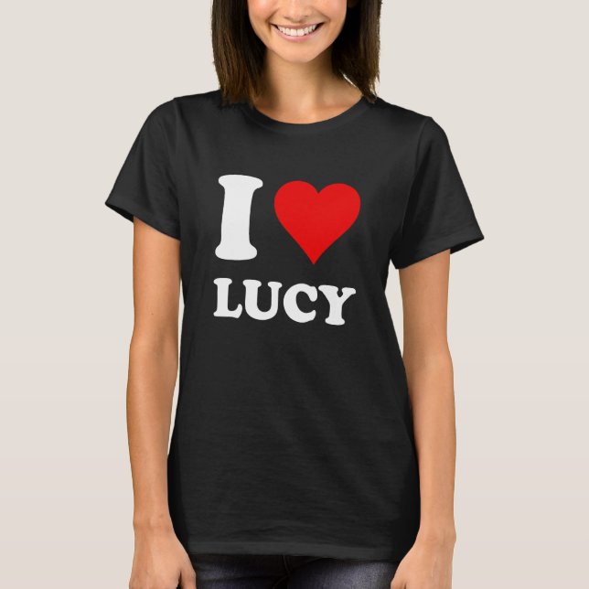 I Liebe Lucy T-Shirt (Vorderseite)